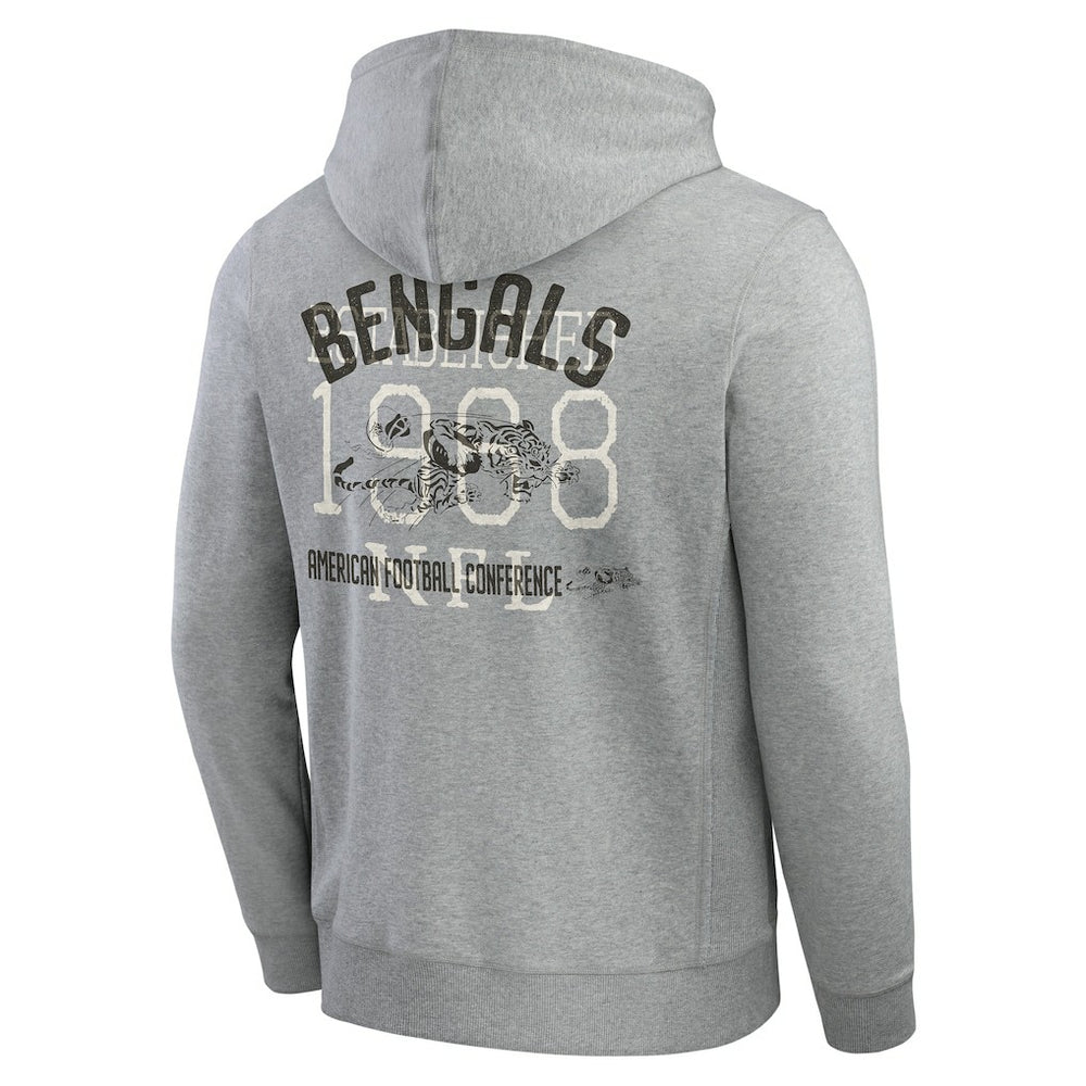 NFL Cincinnati Bengals Darius Rucker Collection Vintage Stripe Full-Zip Hoodie