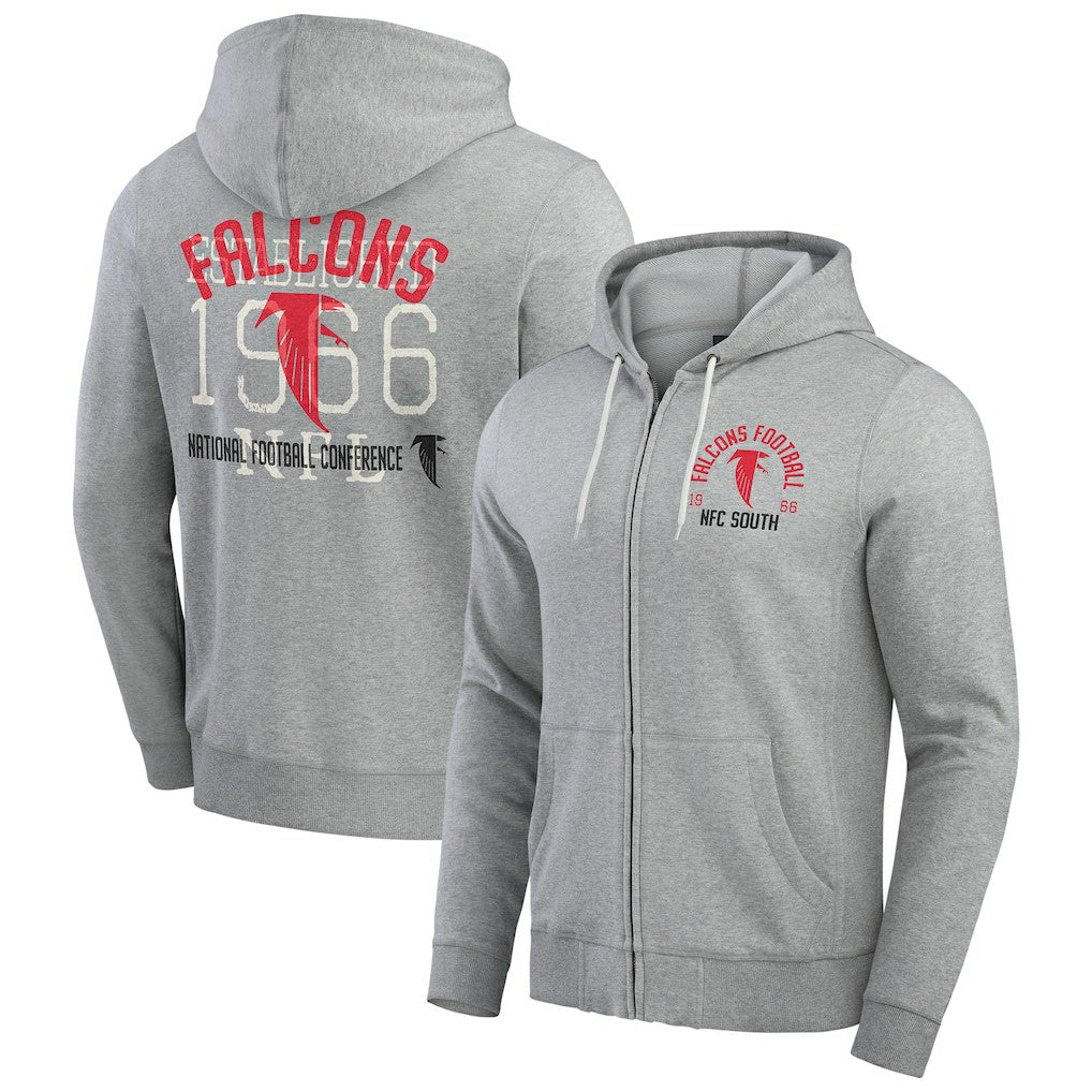 NFL Atlanta Falcons Darius Rucker Collection Vintage Stripe Full-Zip Hoodie