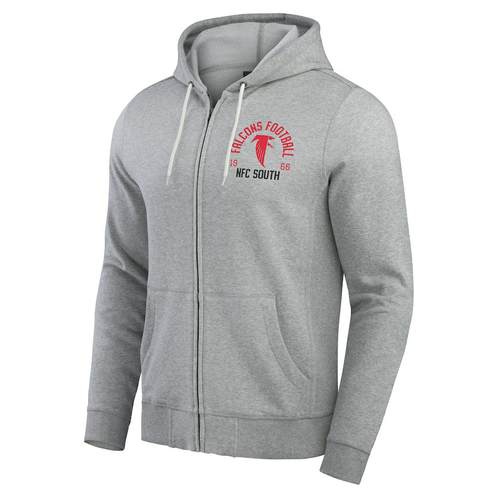 NFL Atlanta Falcons Darius Rucker Collection Vintage Stripe Full-Zip Hoodie