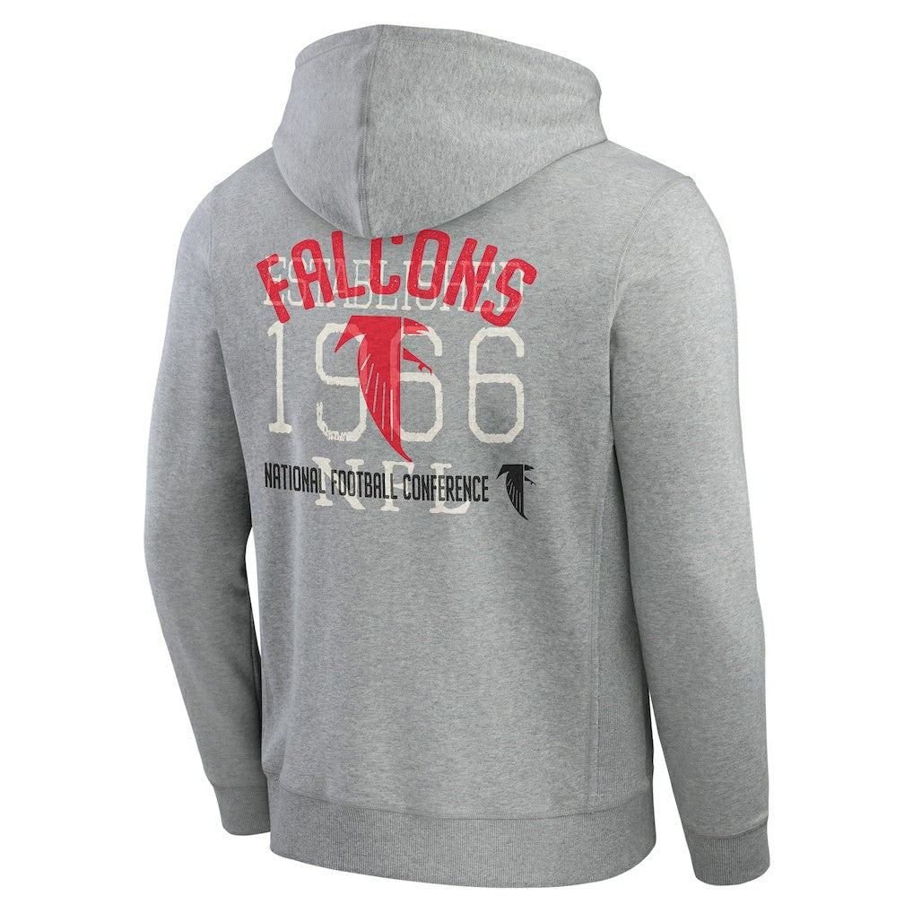 NFL Atlanta Falcons Darius Rucker Collection Vintage Stripe Full-Zip Hoodie