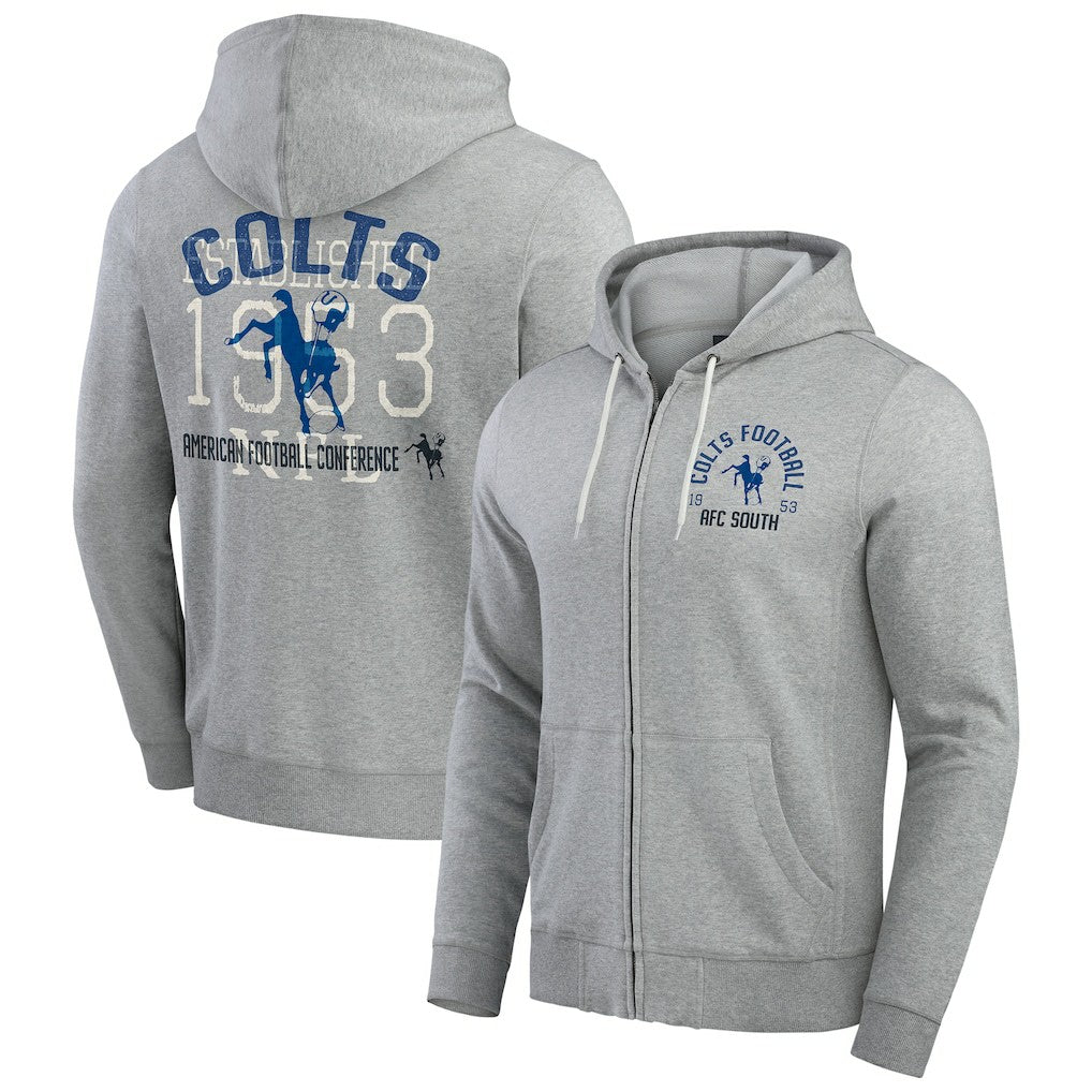 NFL Indianapolis Colts Darius Rucker Collection Vintage Stripe Full-Zip Hoodie