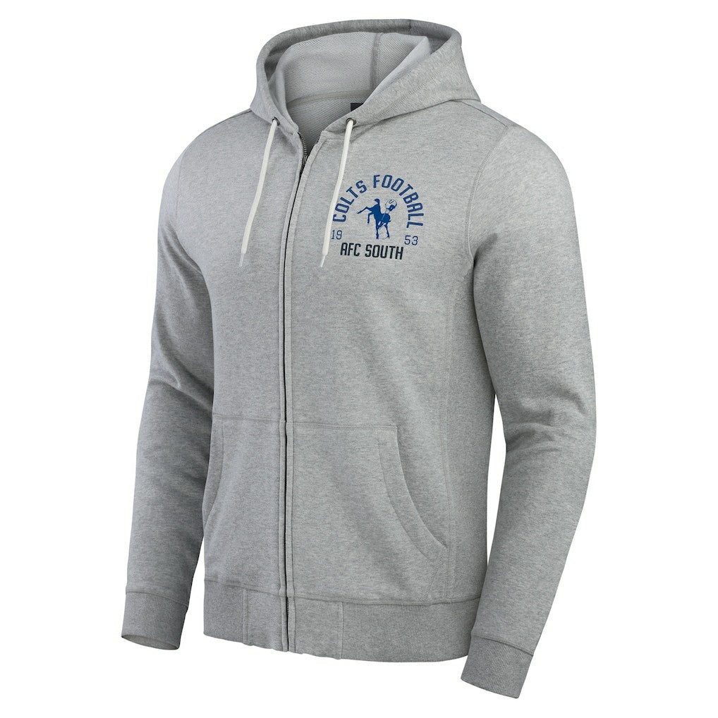 NFL Indianapolis Colts Darius Rucker Collection Vintage Stripe Full-Zip Hoodie