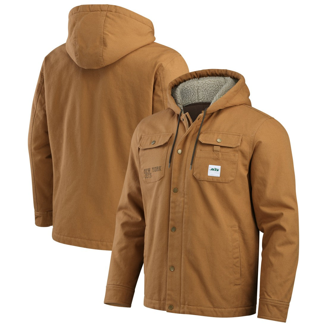 NFL New York Jets Darius Rucker Collection Canvas Full-Zip Hoodie Jacket
