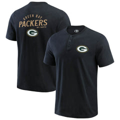 NFL Green Bay Packers Darius Rucker Collection Washed Henley T-Shirt