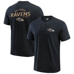 NFL Baltimore Ravens Darius Rucker Collection Washed Henley T-Shirt