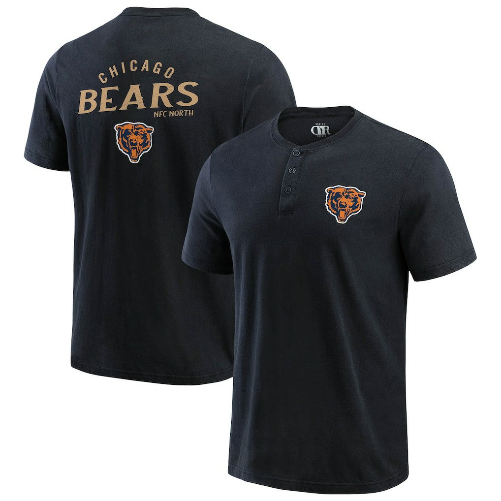 NFL Chicago Bears Darius Rucker Collection Washed Henley T-Shirt
