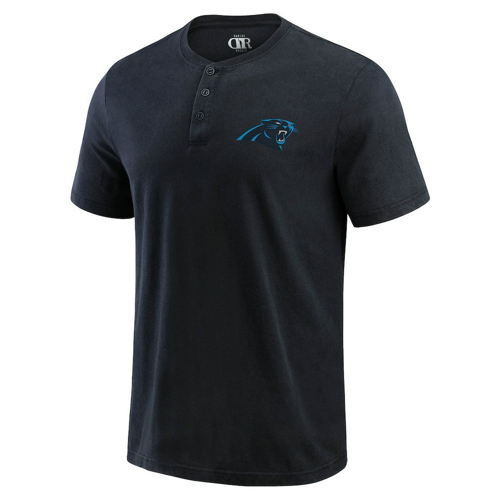 NFL Carolina Panthers Darius Rucker Collection Washed Henley T-Shirt