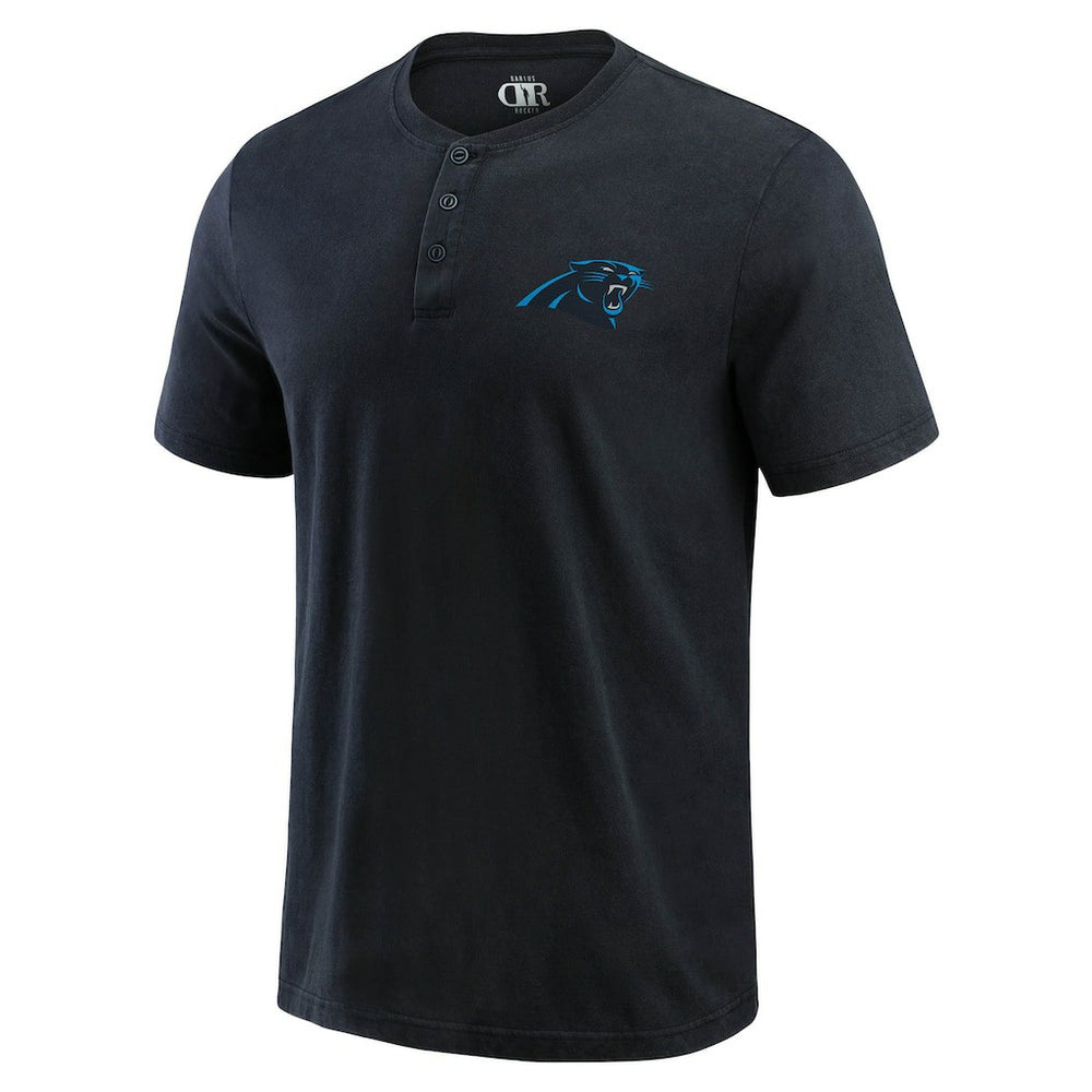 NFL Carolina Panthers Darius Rucker Collection Washed Henley T-Shirt