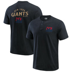 NFL New York Giants Darius Rucker Collection Washed Henley T-Shirt