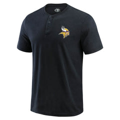 NFL Minnesota Vikings Darius Rucker Collection Washed Henley T-Shirt