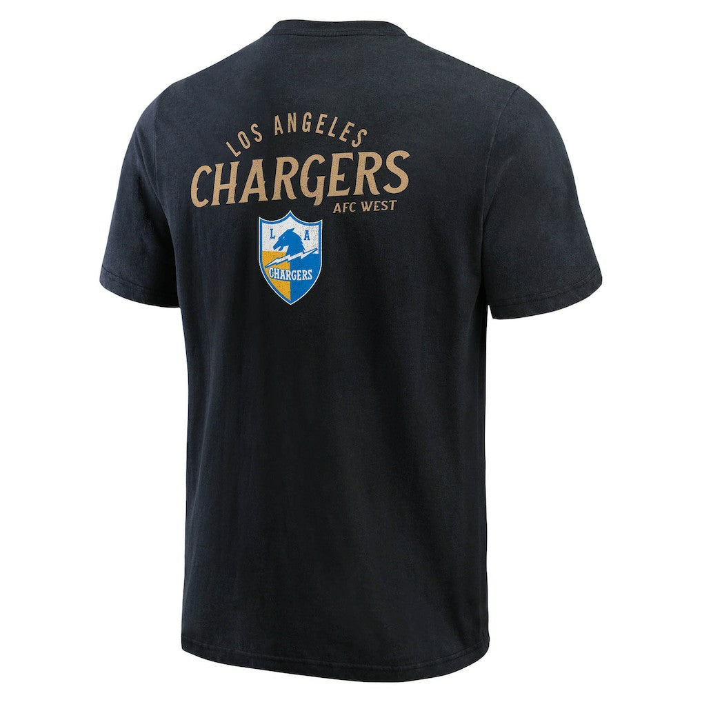 NFL Los Angeles Chargers Darius Rucker Collection Washed Henley T-Shirt