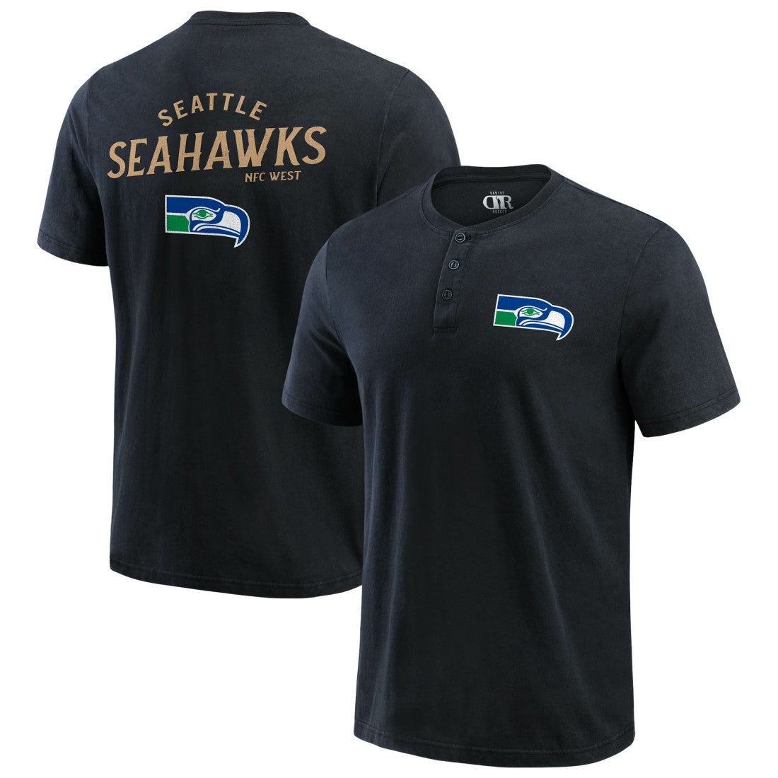 NFL Seattle Seahawks Darius Rucker Collection Washed Henley T-Shirt