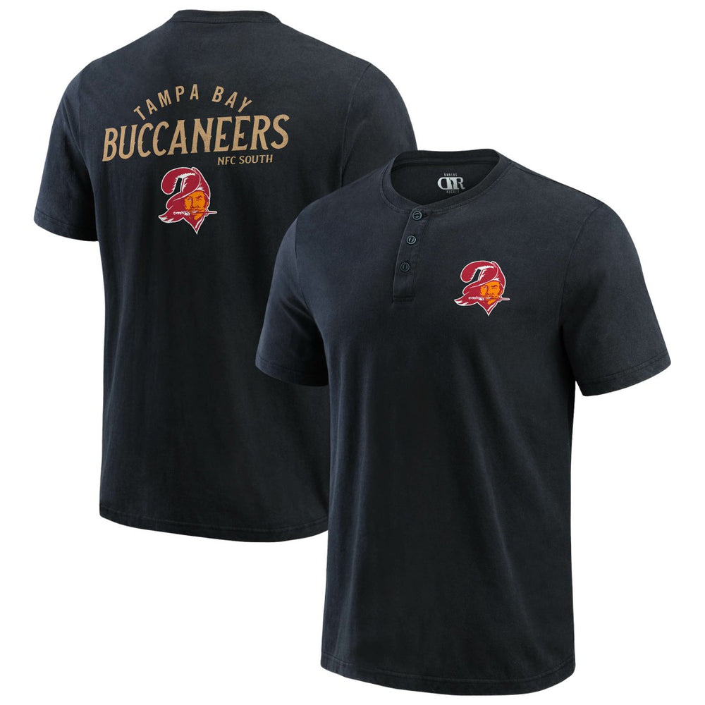 NFL Tampa Bay Buccaneers Darius Rucker Collection Washed Henley T-Shirt
