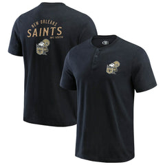 NFL New Orleans Saints Darius Rucker Collection Washed Henley T-Shirt