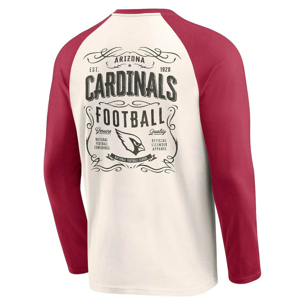 NFL Arizona Cardinals Darius Rucker Collection Raglan Henley T-Shirt