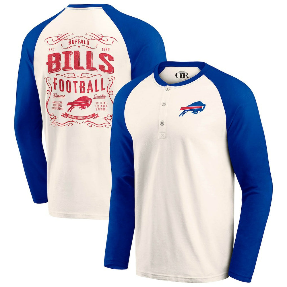 NFL Buffalo Bills Darius Rucker Collection Raglan Henley T-Shirt