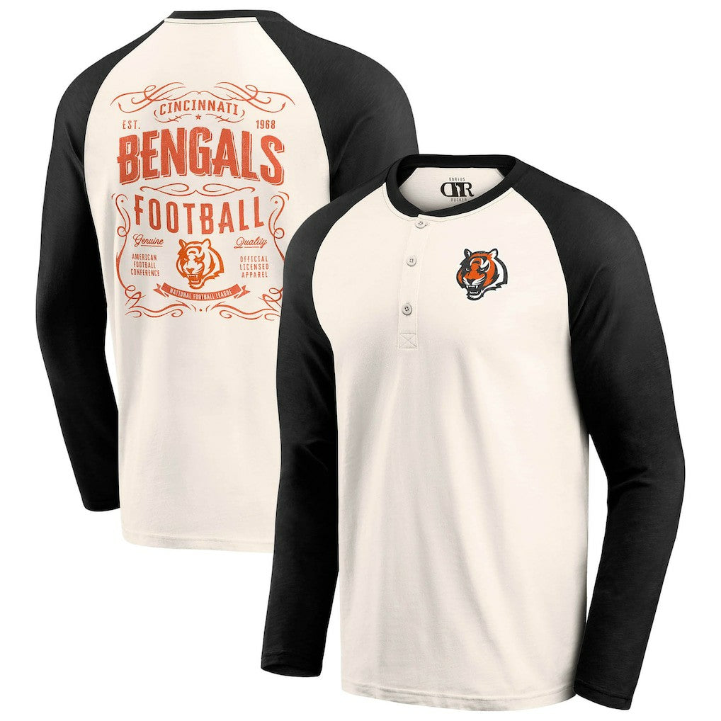 NFL Cincinnati Bengals Darius Rucker Collection Raglan Henley T-Shirt