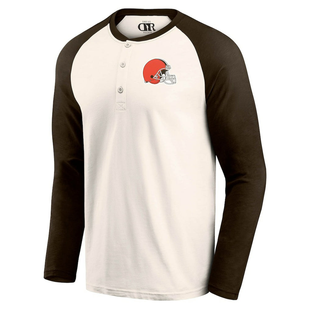 NFL Cleveland Browns Darius Rucker Collection Raglan Henley T-Shirt