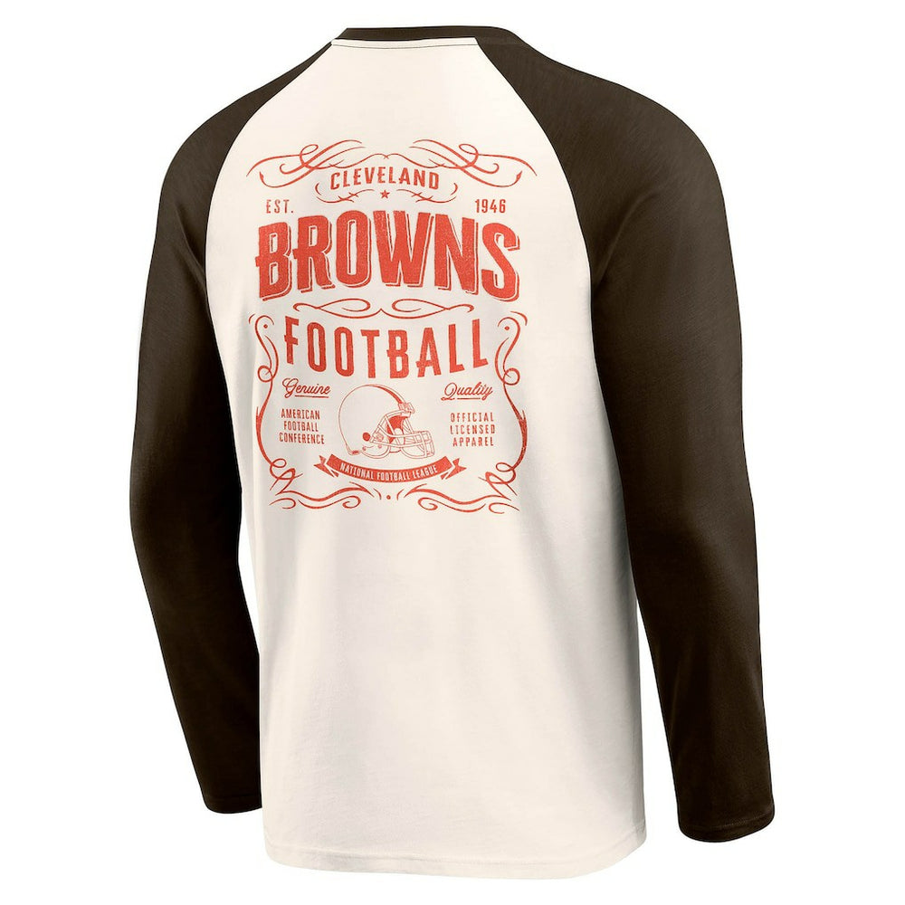 NFL Cleveland Browns Darius Rucker Collection Raglan Henley T-Shirt