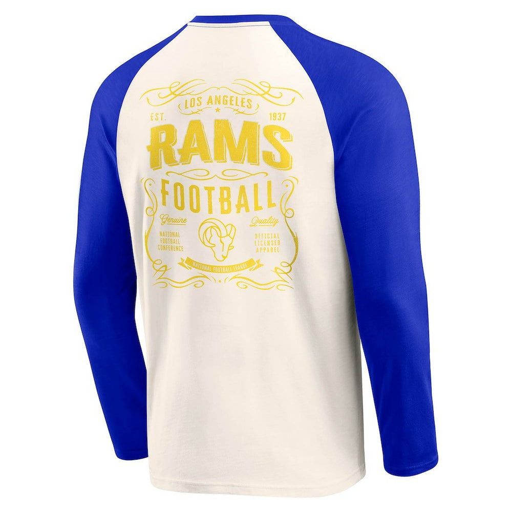 NFL Los Angeles Rams Darius Rucker Collection Raglan Henley T-Shirt