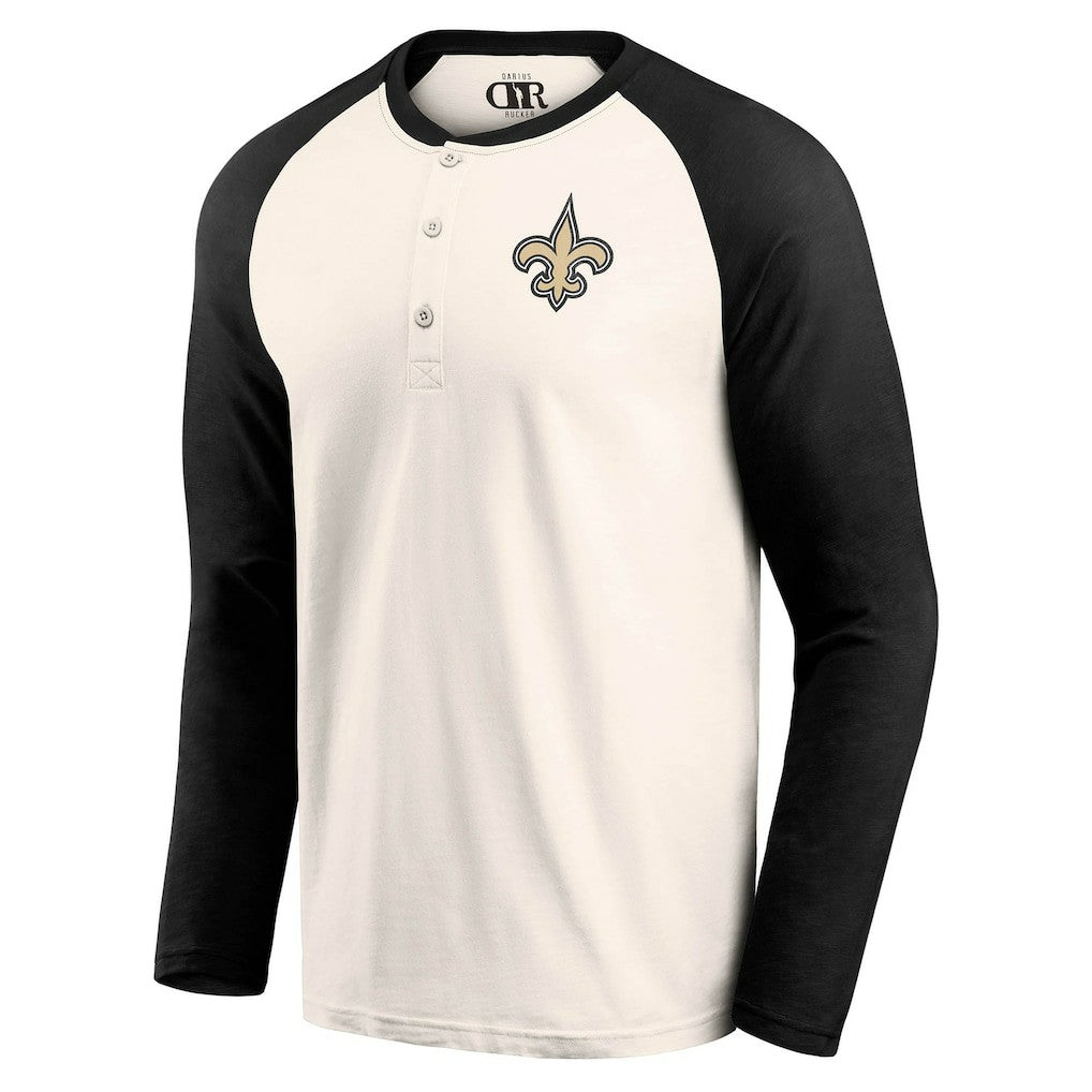 NFL New Orleans Saints Darius Rucker Collection Raglan Henley T-Shirt