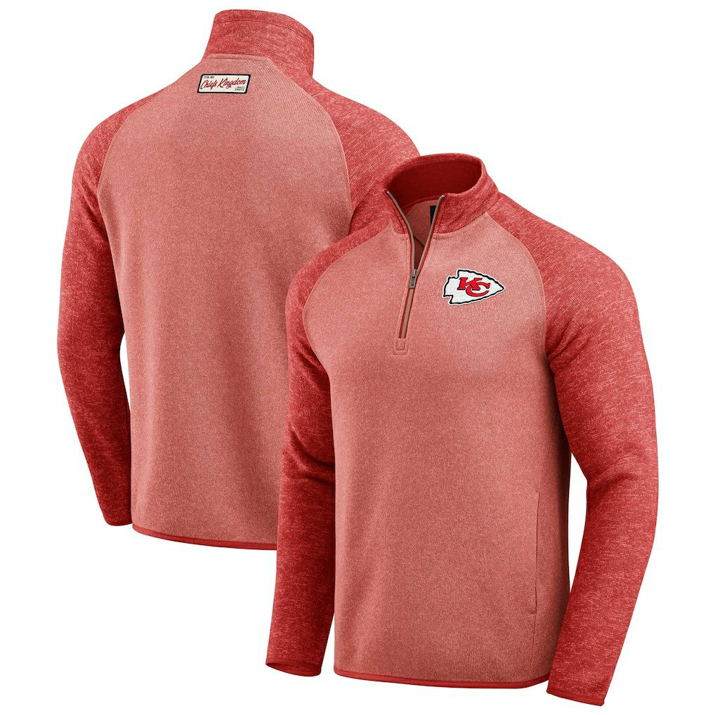 NFL Kansas City Chiefs Darius Rucker Collection Tonal Quarter-Zip Jacket