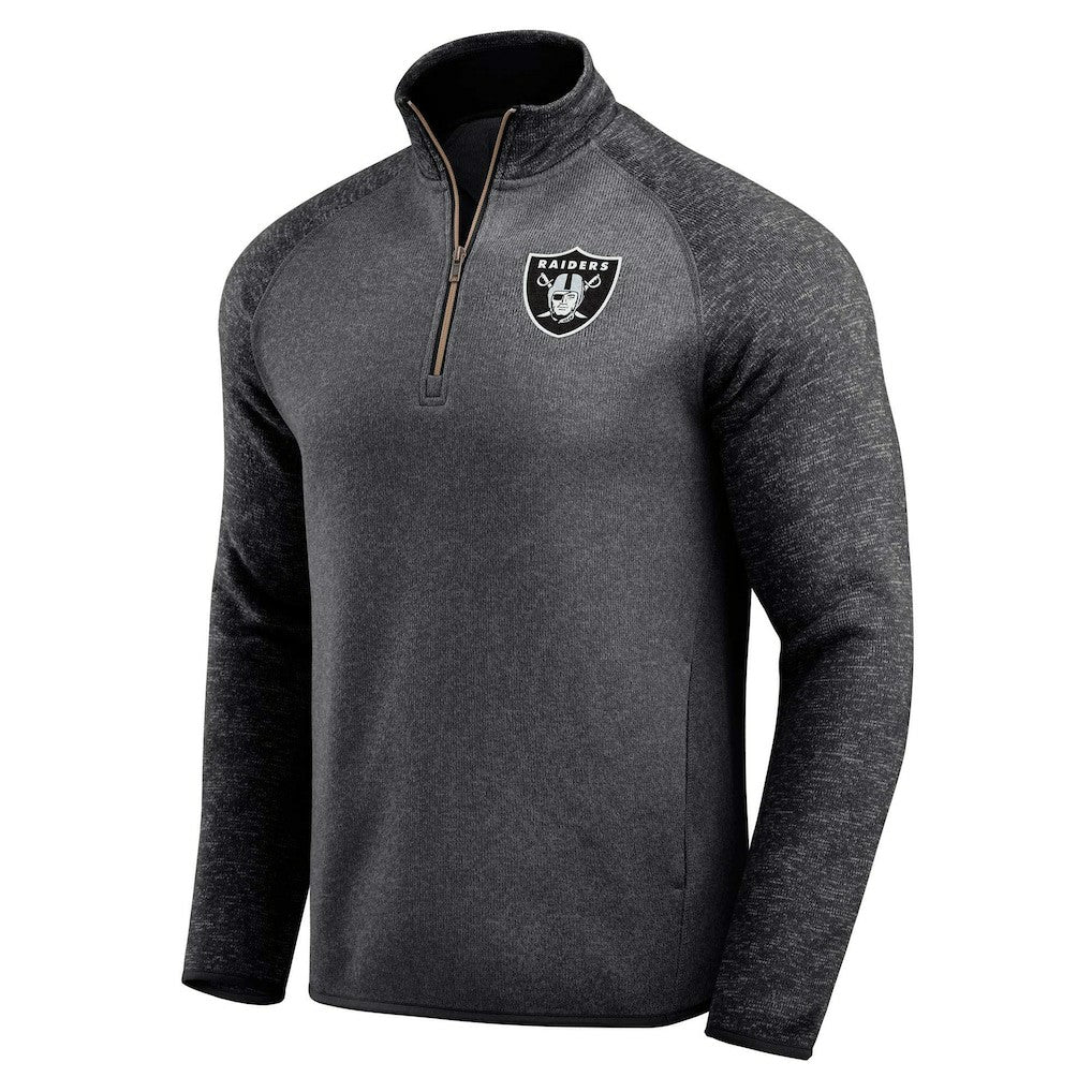NFL Las Vegas Raiders Darius Rucker Collection Tonal Quarter-Zip Jacket