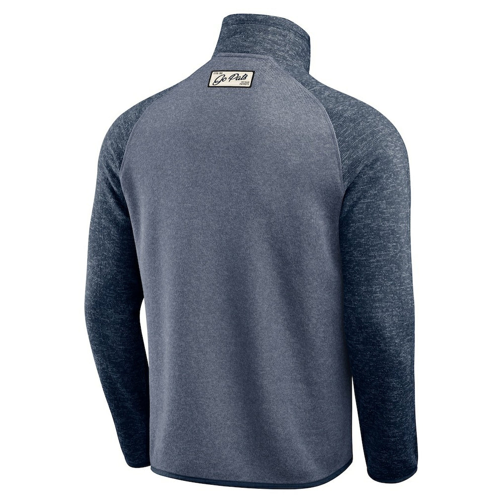 NFL New England Patriots Darius Rucker Collection Tonal Quarter-Zip Jacket