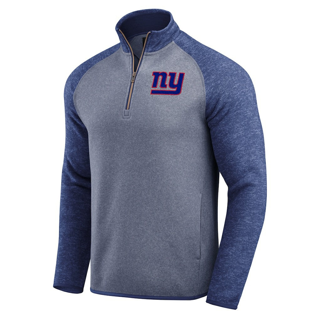 NFL New York Giants Darius Rucker Collection Tonal Quarter-Zip Jacket