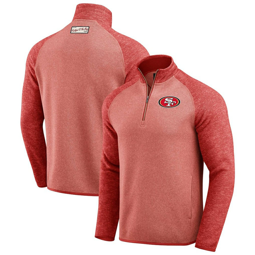 NFL San Francisco 49ers Darius Rucker Collection Tonal Quarter-Zip Jacket