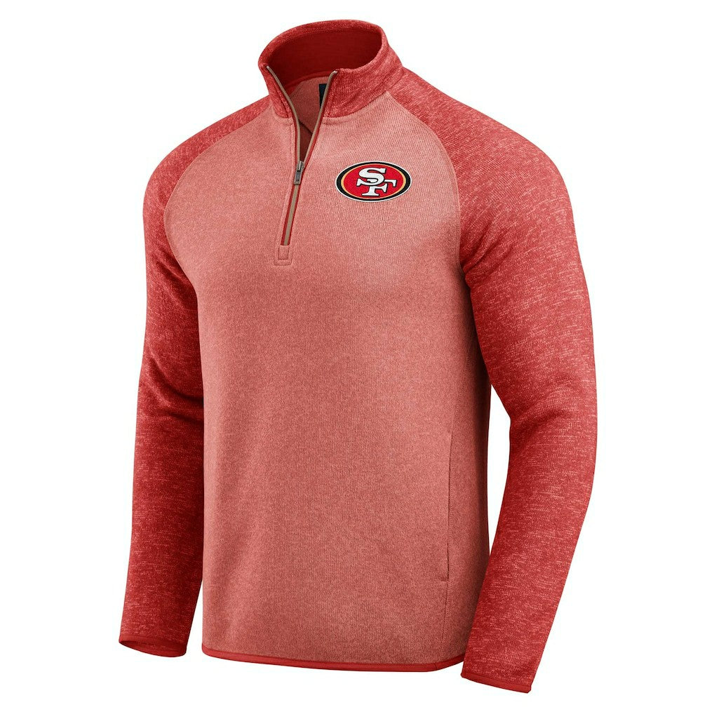 NFL San Francisco 49ers Darius Rucker Collection Tonal Quarter-Zip Jacket