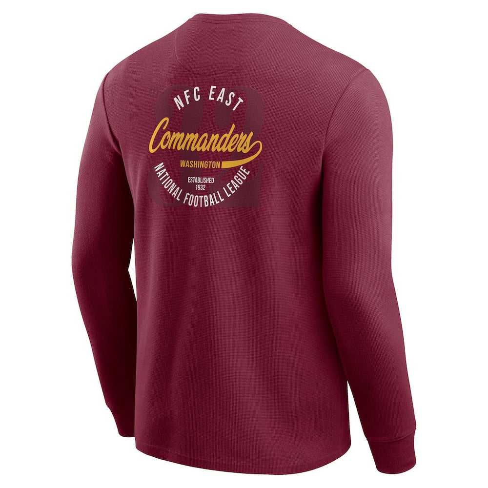 NFL Washington Commanders Darius Rucker Collection Washed Waffle-Knit Long Sleeve T-Shirt