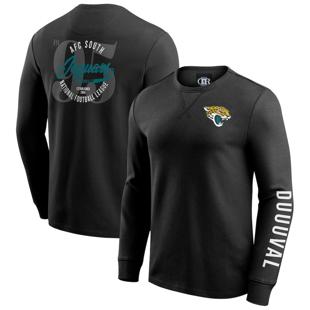 NFL Jacksonville Jaguars Darius Rucker Collection Washed Waffle-Knit Long Sleeve T-Shirt