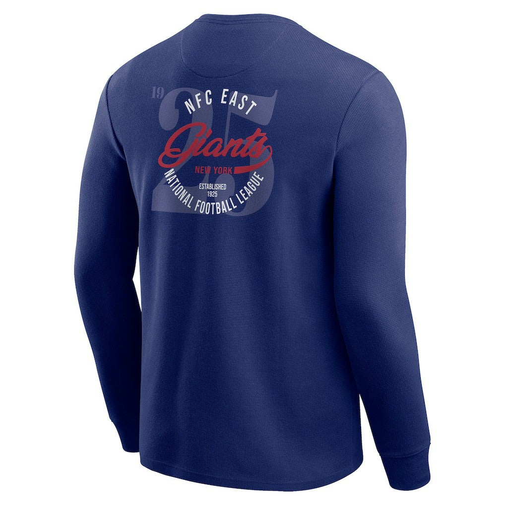 NFL New York Giants Darius Rucker Collection Washed Waffle-Knit Long Sleeve T-Shirt