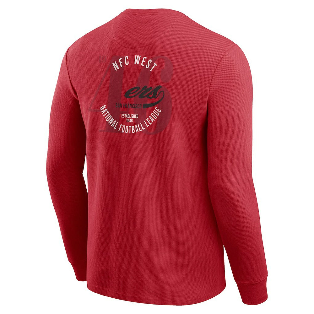 NFL San Francisco 49ers Darius Rucker Collection Washed Waffle-Knit Long Sleeve T-Shirt