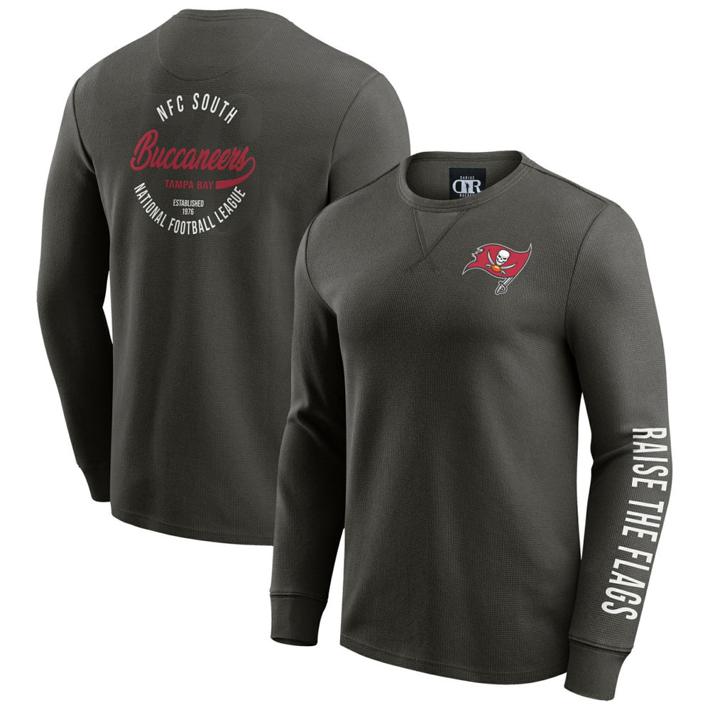 NFL Tampa Bay Buccaneers Darius Rucker Collection Washed Waffle-Knit Long Sleeve T-Shirt