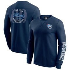 NFL Tennessee Titans Darius Rucker Collection Washed Waffle-Knit Long Sleeve T-Shirt