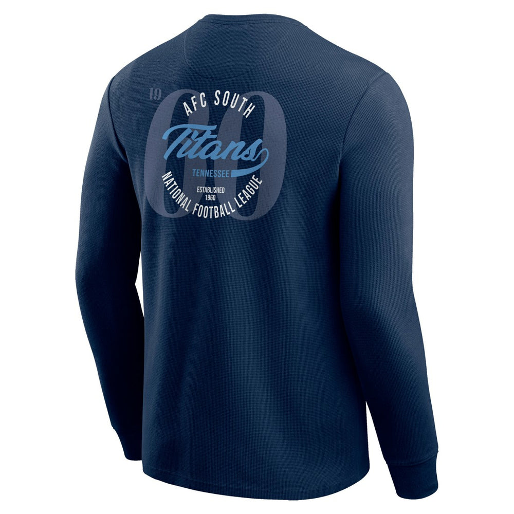 NFL Tennessee Titans Darius Rucker Collection Washed Waffle-Knit Long Sleeve T-Shirt