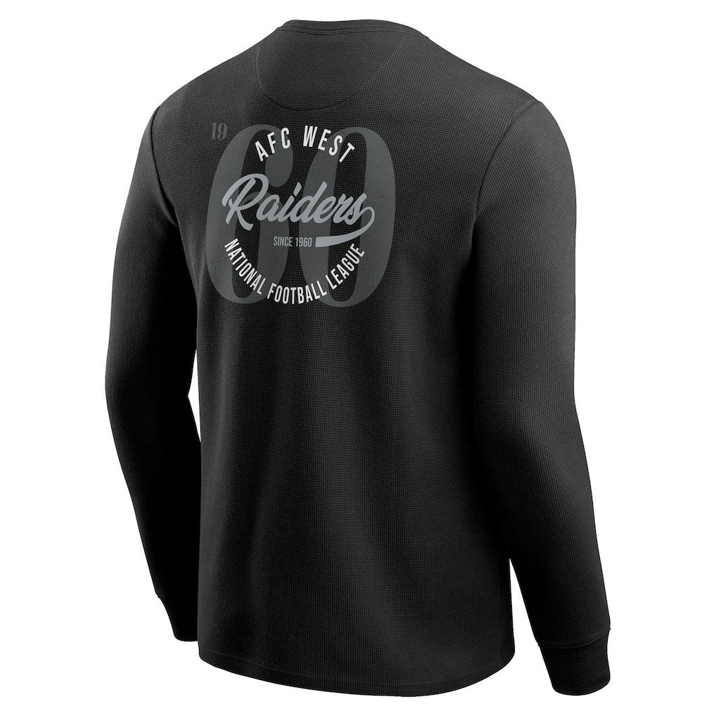 NFL Las Vegas Raiders Darius Rucker Collection Washed Waffle-Knit Long Sleeve T-Shirt