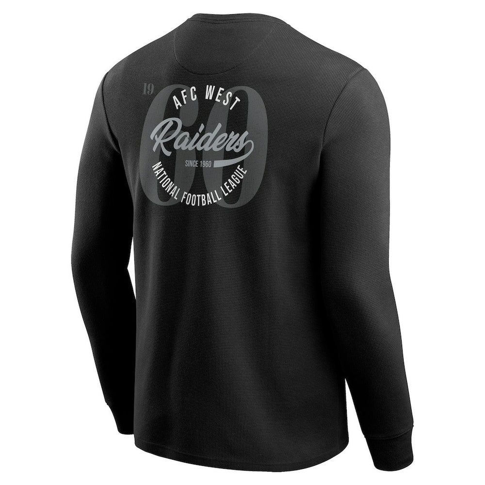 NFL Las Vegas Raiders Darius Rucker Collection Washed Waffle-Knit Long Sleeve T-Shirt