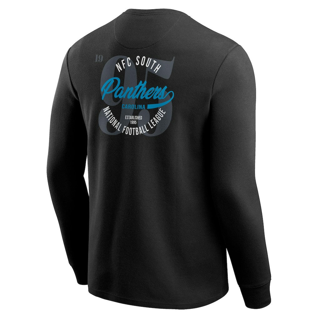 NFL Carolina Panthers Darius Rucker Collection Washed Waffle-Knit Long Sleeve T-Shirt