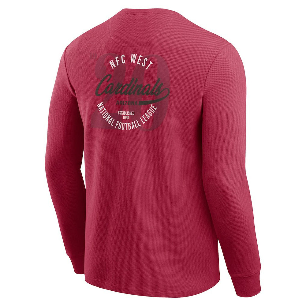 NFL Arizona Cardinals Darius Rucker Collection Washed Waffle-Knit Long Sleeve T-Shirt