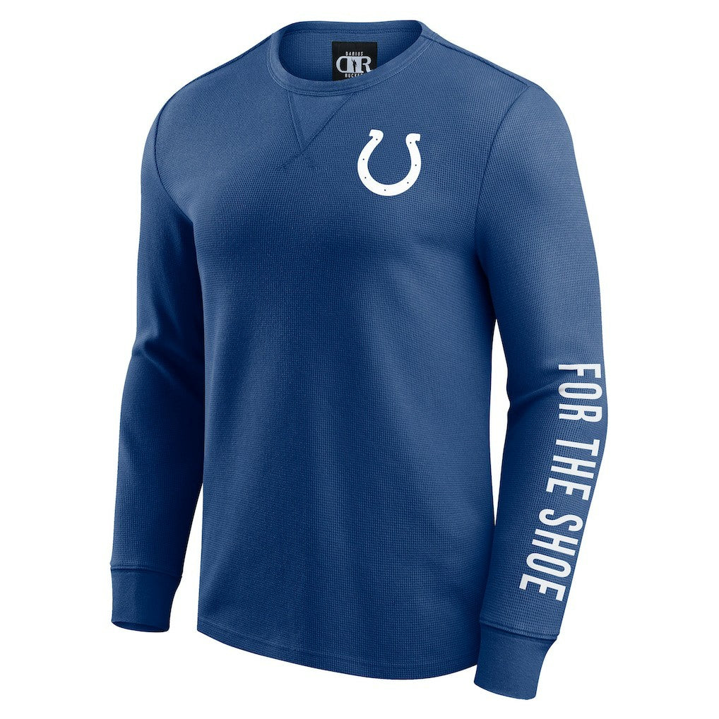 NFL Indianapolis Colts Darius Rucker Collection Washed Waffle-Knit Long Sleeve T-Shirt