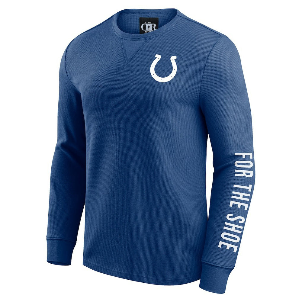 NFL Indianapolis Colts Darius Rucker Collection Washed Waffle-Knit Long Sleeve T-Shirt