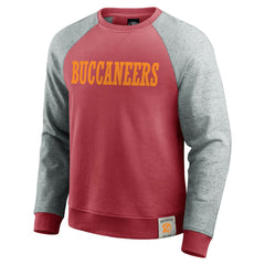 NFL Tampa Bay Buccaneers Darius Rucker Collection Throwback Color Block Raglan Pullover Sweatshirt