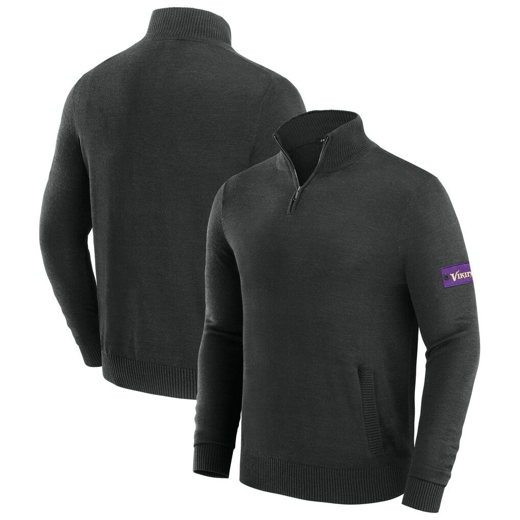 NFL Minnesota Vikings J. Palmer Franchise Quarter-Zip Sweater