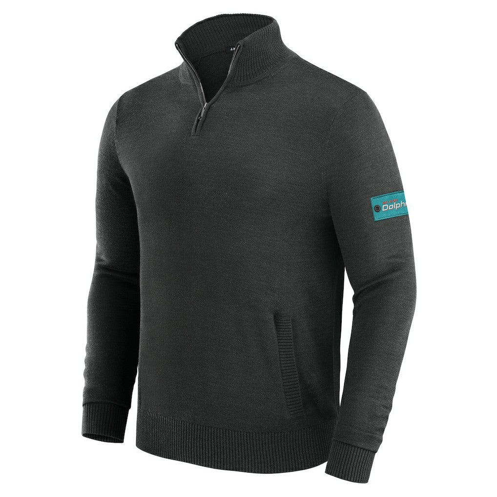 NFL Miami Dolphins J. Palmer Franchise Quarter-Zip Sweater