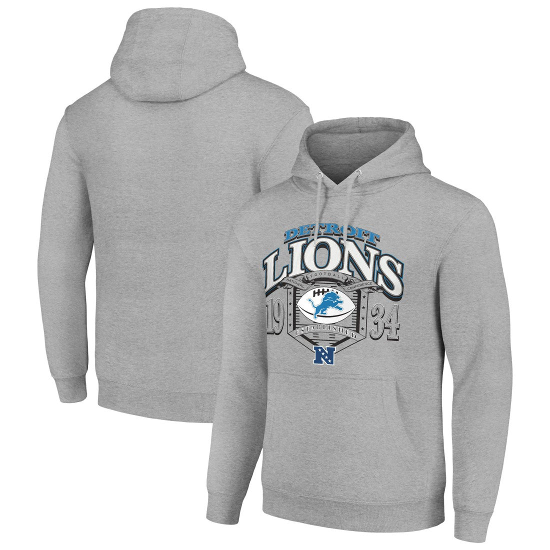NFL Detroit Lions Starter 80s Retro Pullover Hoodie