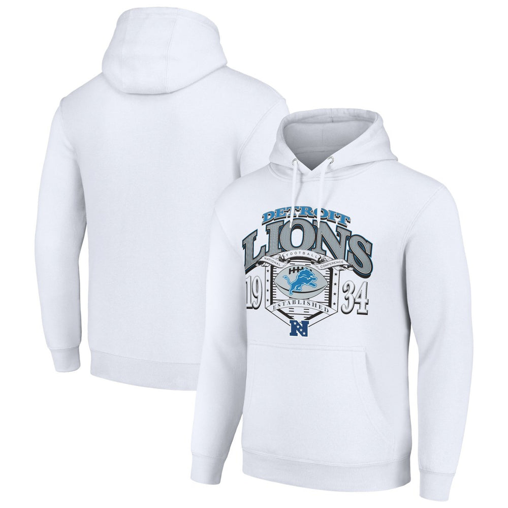NFL Detroit Lions Starter 80s Retro Pullover Hoodie