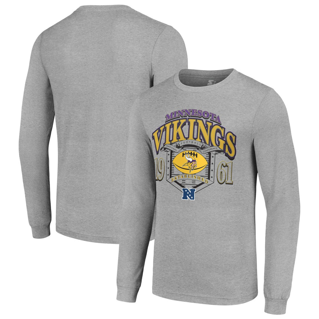 NFL Minnesota Vikings Starter Retro Long Sleeve Graphic T-Shirt